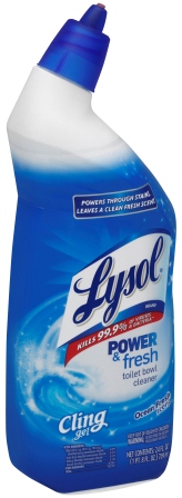 Lysol® Power & Fresh Cling Gel Toilet Bowl Cleaner - Ocean Fresh Scent