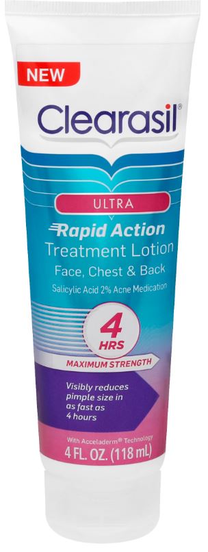 CLEARASIL Ultra Rapid Action Treatment Lotion  Face Chest  Back