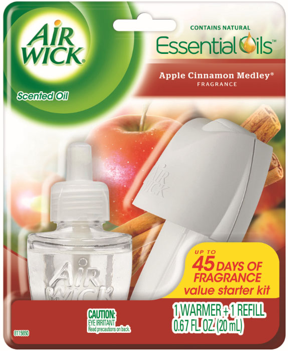 AIR WICK Scented Oil  Apple Cinnamon Medley  Kit Discontinued