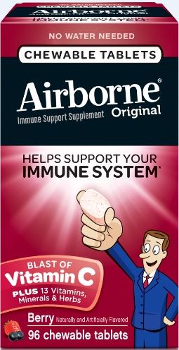 AIRBORNE Original Chewable Tablets  Berry