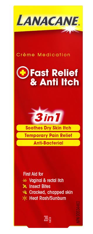 LANACANE® Fast Relief & Anti Itch Crème Medication (Canada)