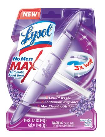 LYSOL No Mess MAX Toilet Bowl Cleaner  Lavender Fields