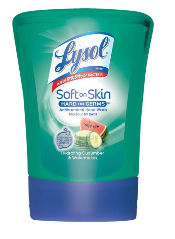 LYSOL NoTouch Hand Soap  Hydrating Cucumber  Watermelon