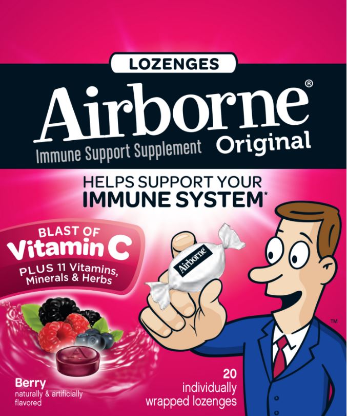 AIRBORNE Original Lozenges  Berry