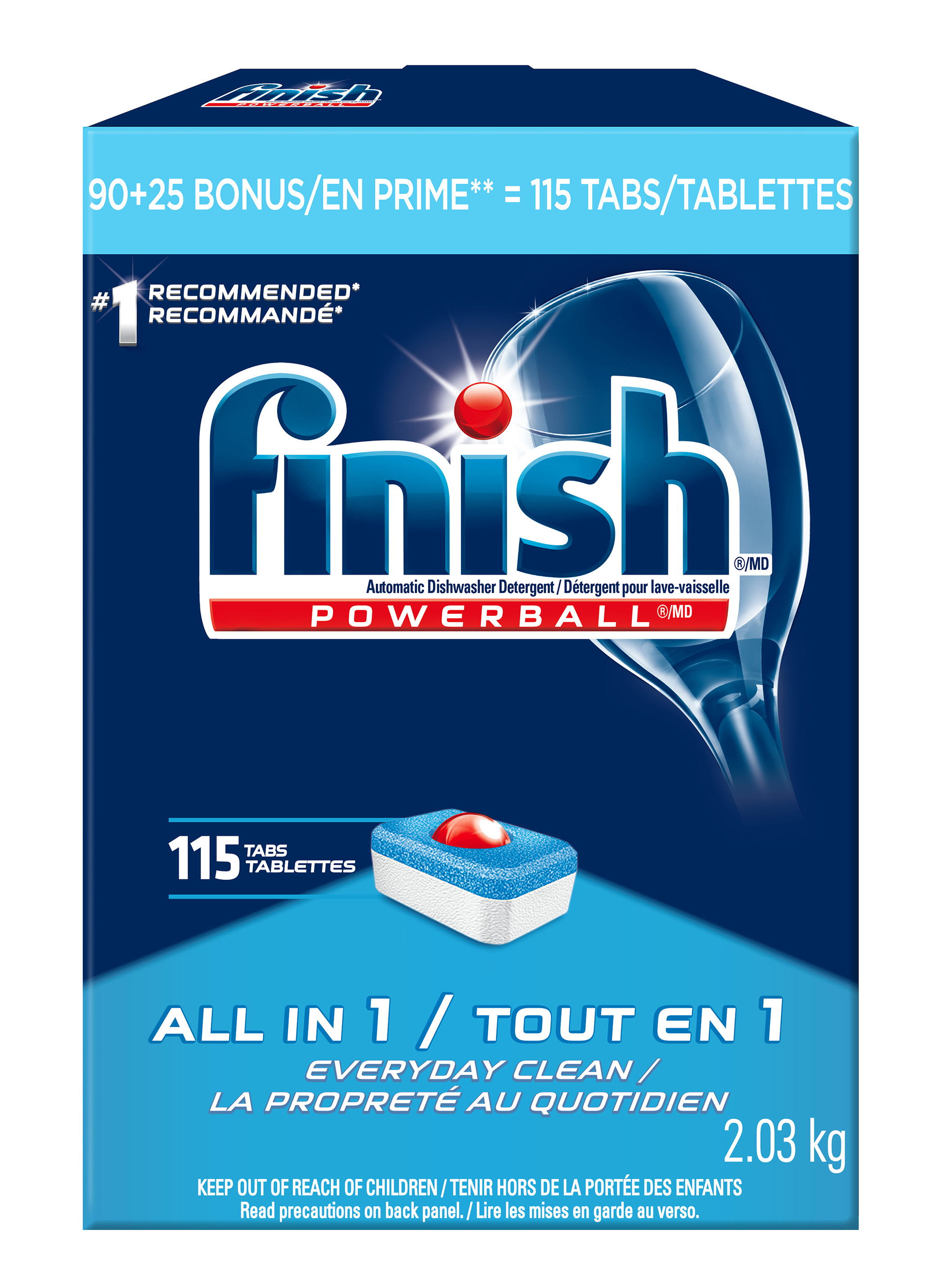 FINISH® Powerball® All In 1 Tabs - Fresh Scent (Canada)