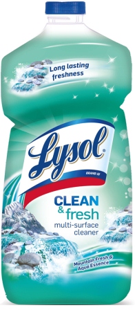LYSOL Clean  Fresh MultiSurface Cleaner  Mountain Fresh  Aqua Essence
