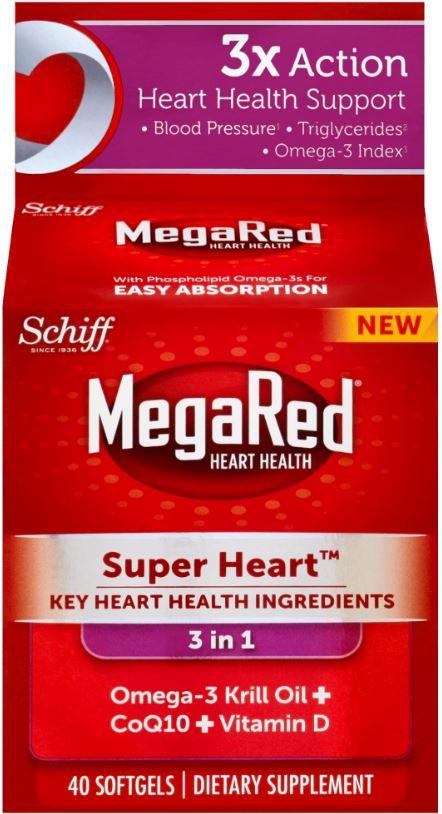 MegaRed Super Heart 3 In 1 Softgels