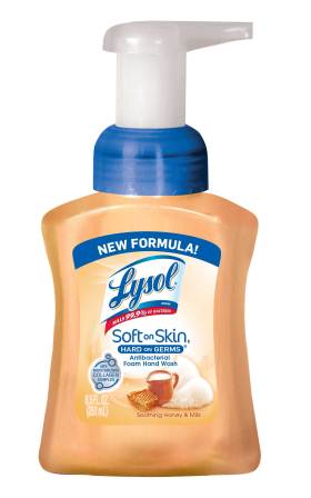 LYSOL® TOUCH OF FOAM™ Antibacterial Hand Wash - Soothing Honey & Milk