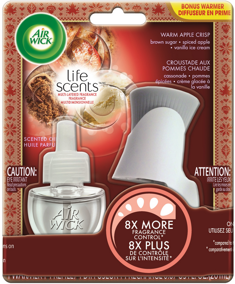 AIR WICK Scented Oil  Warm Apple Crisp  Kit Discontinued