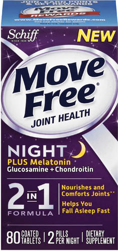 Move Free Night Plus Melatonin Glucsoamine Chondroitin Tablets