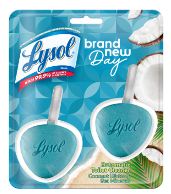 LYSOL Automatic Toilet Cleaner  Brand New Day  Coconut  Sea Minerals