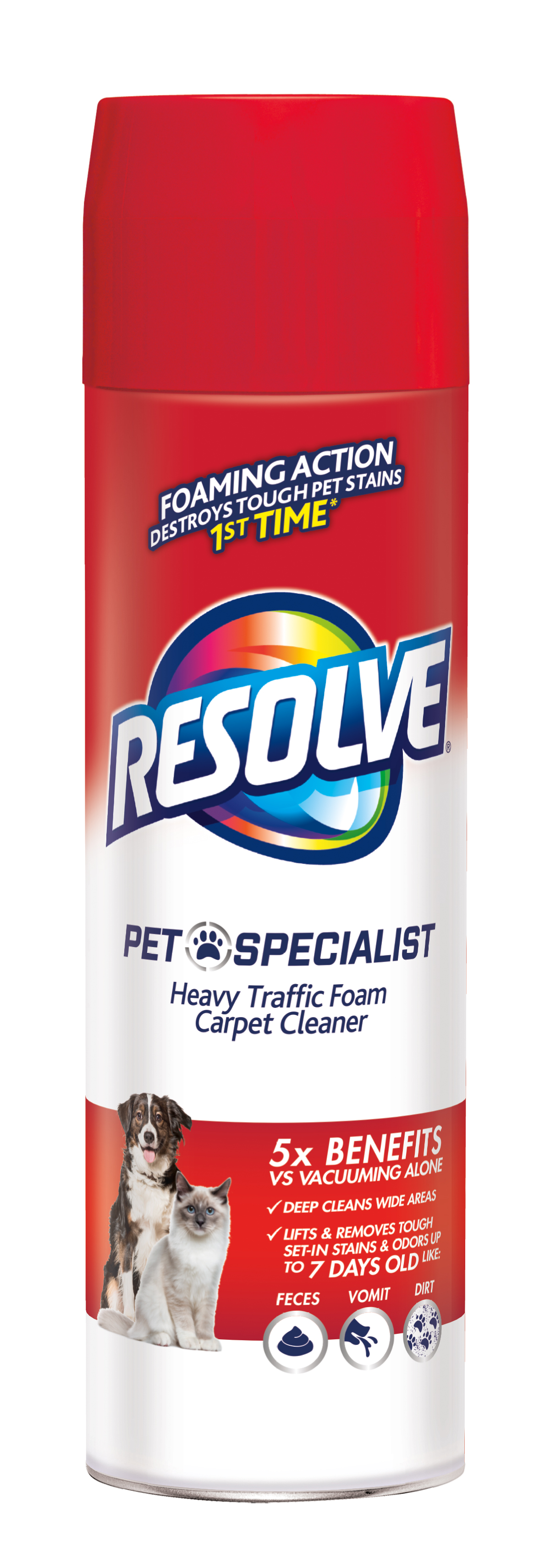 RESOLVE Pet Specialist Heavy Traffic Foam Carpet Cleaner
