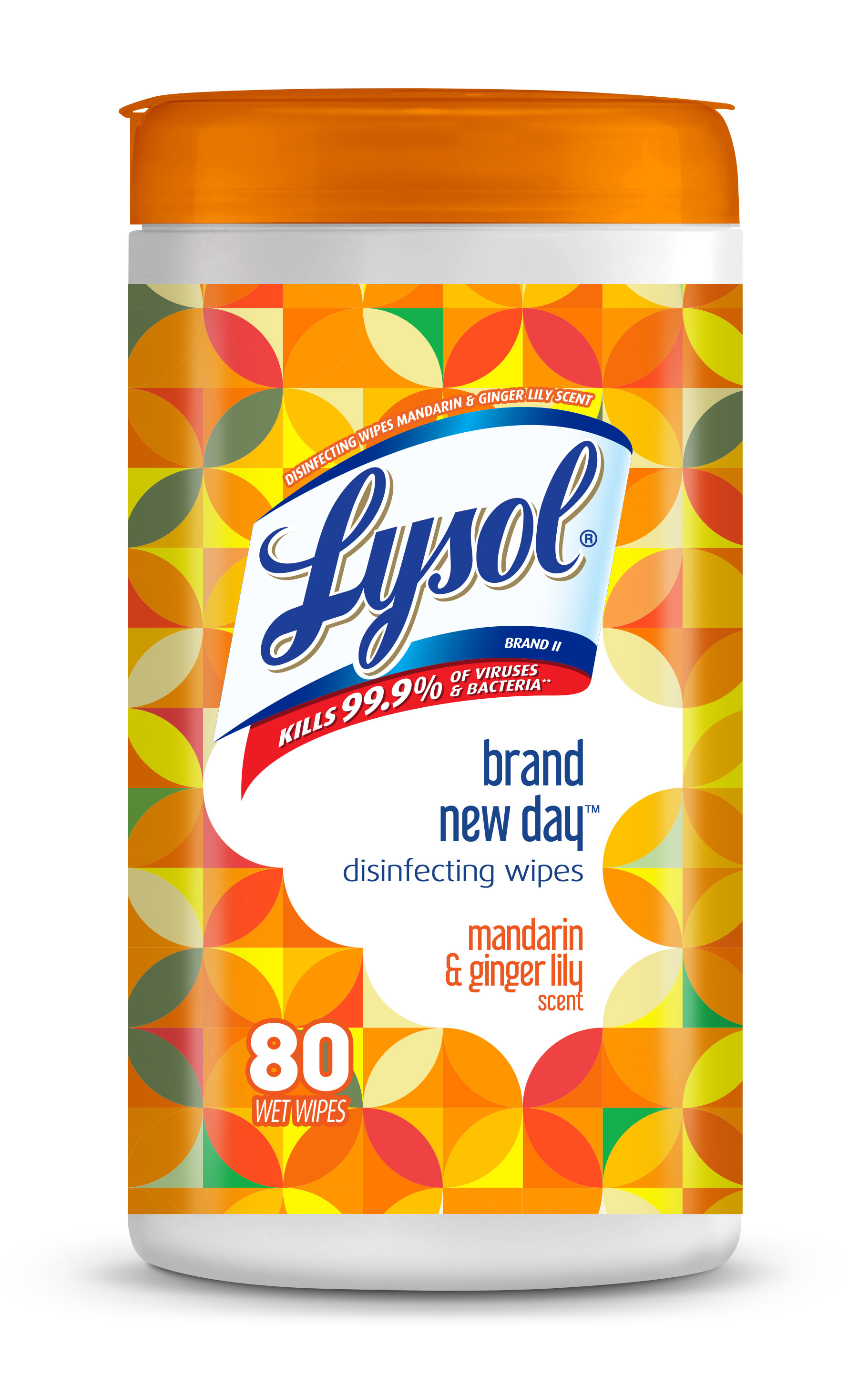 LYSOL Disinfecting Wipes  Brand New Day Mandarin  Gingerlily