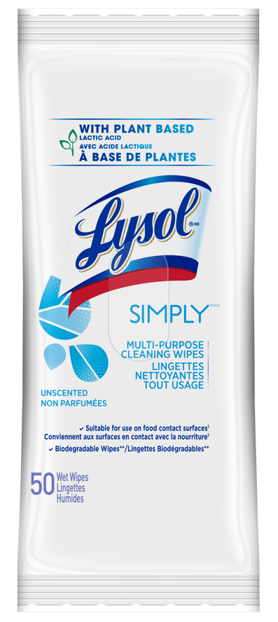 LYSOL WIPES  SIMPLY Flat Pack Unscented Canada