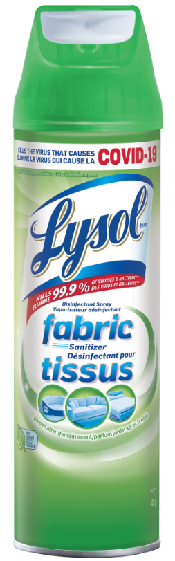LYSOL Disinfectant Spray Fabric Sanitizer  Garden after the Rain Canada
