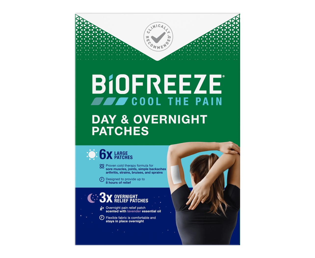 Biofreeze Day  Overnight Patches  Night