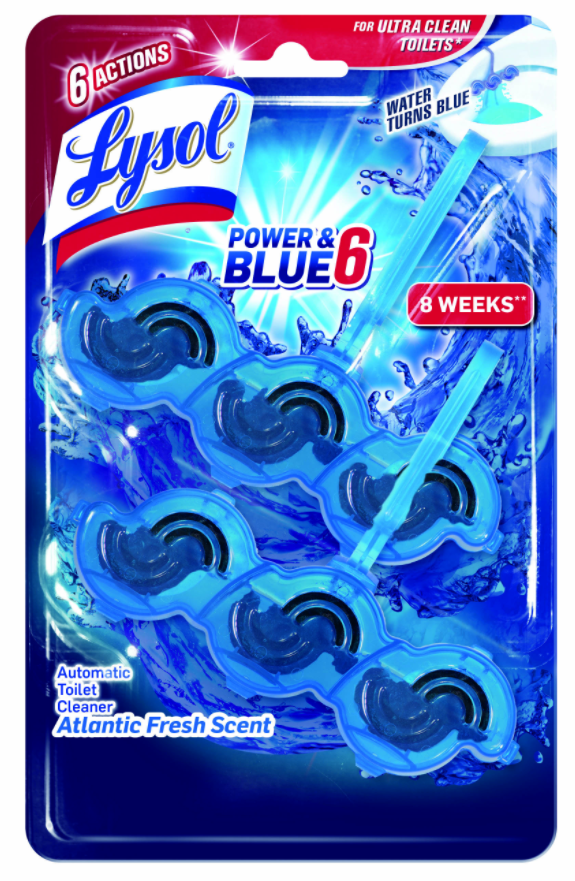 LYSOL® Automatic Toilet Cleaner Power & Blue 6 - Atlantic Fresh (Discontinued Feb. 2, 2021)