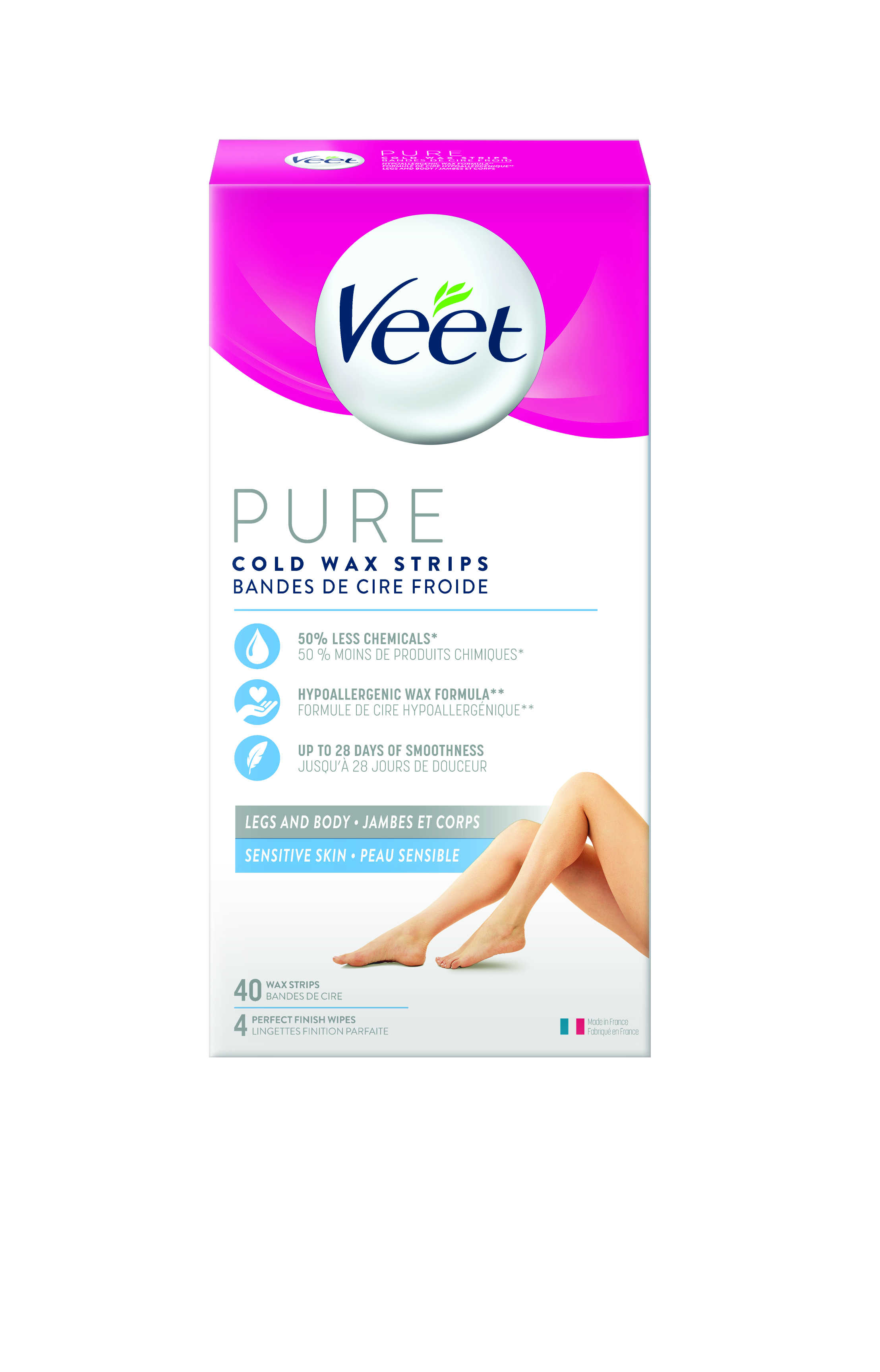 Veet Pure Cold Wax Strips  Legs  Body Canada