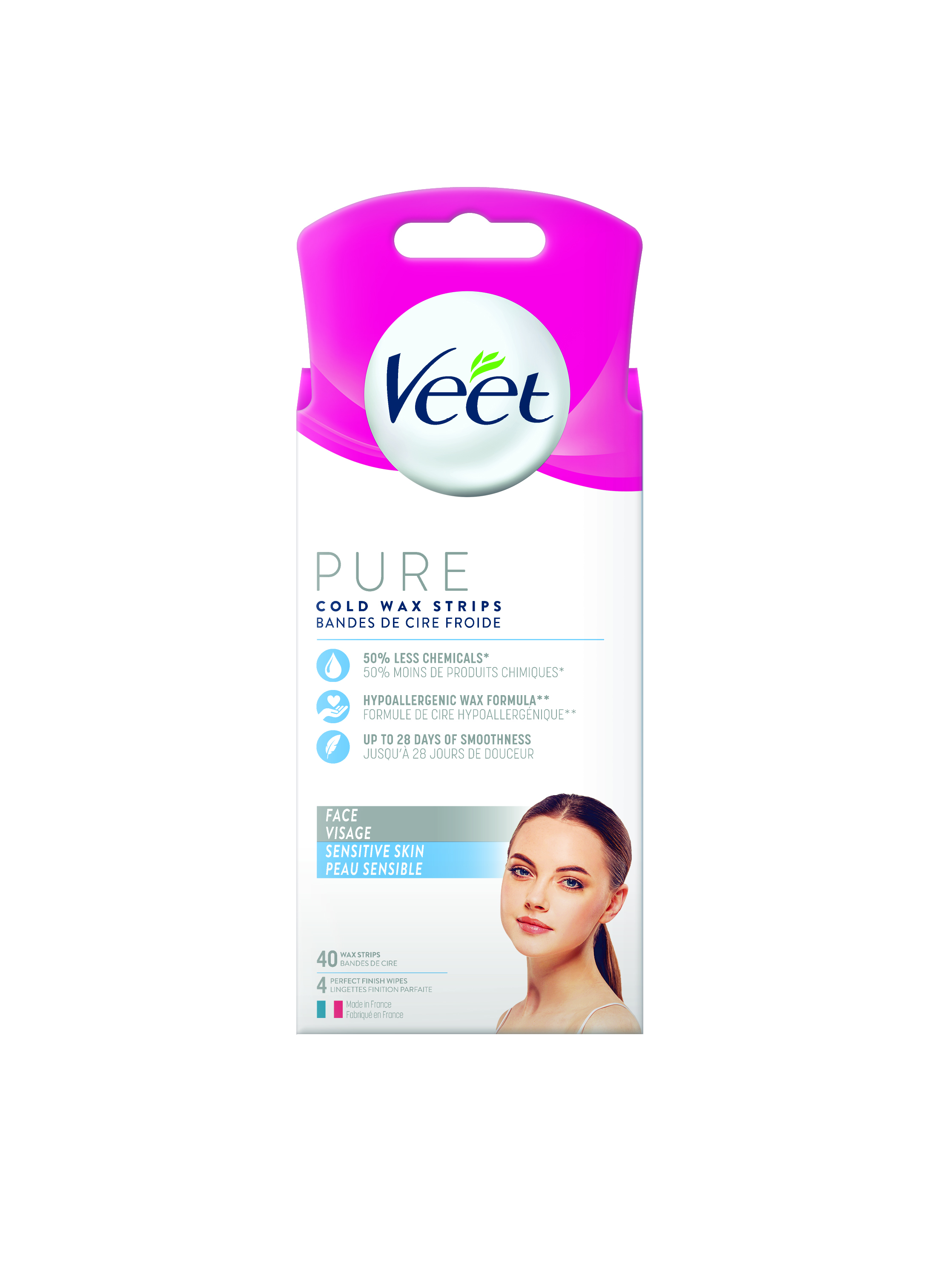 Veet Pure Face Cold Wax Strips Canada