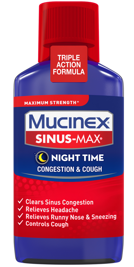 MUCINEX® SINUS-MAX® Adult Liquid - Max Strength Congestion & Cough