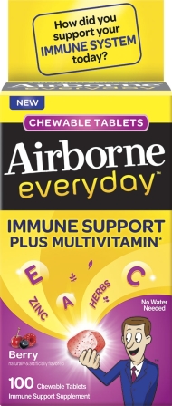 AIRBORNE Everyday Chewable Tablets  Berry