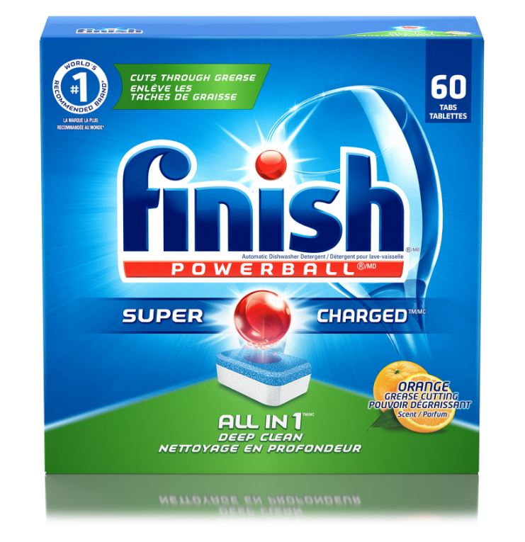 FINISH® Powerball® All In 1 Tabs - Orange Scent (Canada) (Discontinued)