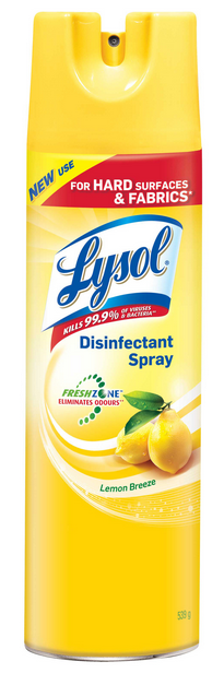 LYSOL® Disinfectant Spray - Lemon Breeze (Canada) (Discontinued March 2023)