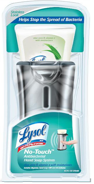 LYSOL NoTouch Hand Soap Starter Kit  Moisturizing Aloe  Vitamin E