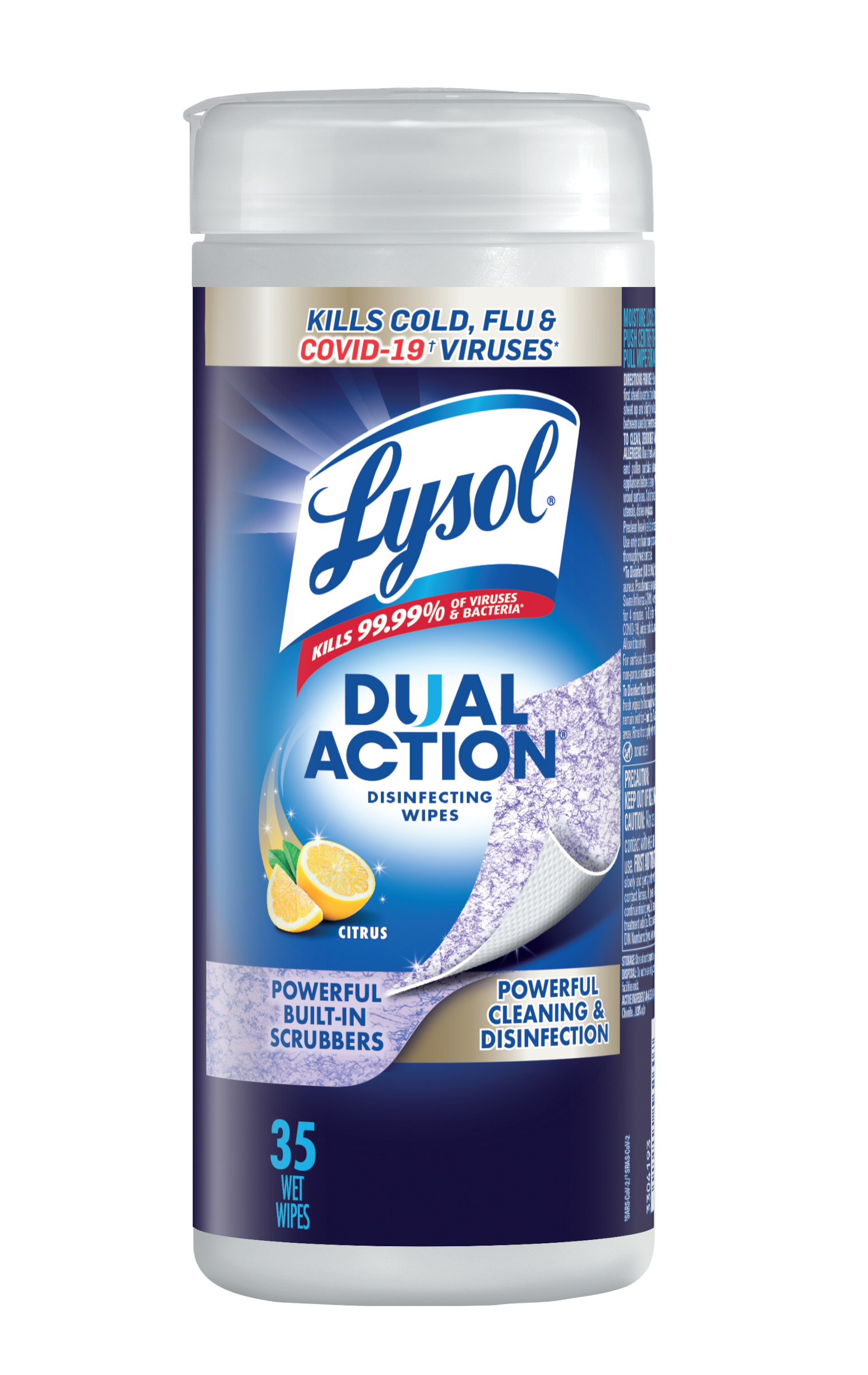 LYSOL Dual Action Disinfecting Wipes  Citrus Canada