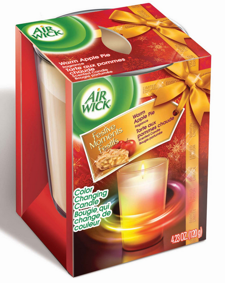 AIR WICK Color Changing Candle  Warm Apple Pie Canada Discontinued