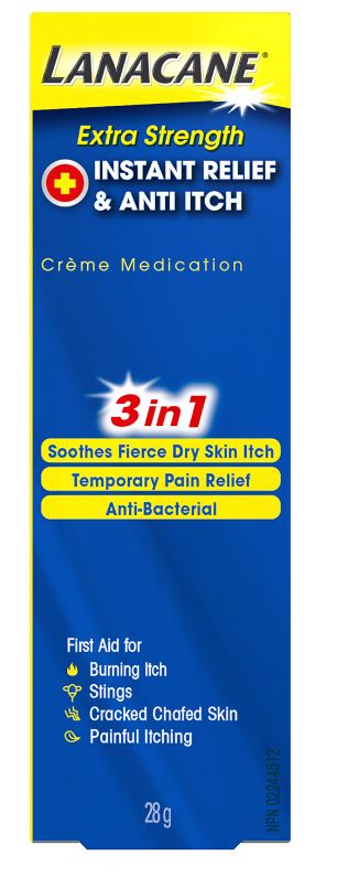 LANACANE® Instant Relief & Anti Itch Crème - Extra Strength (Canada)
