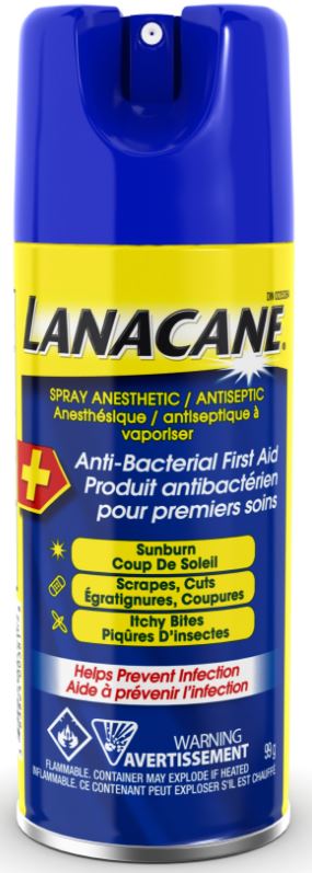 LANACANE AntiBacterial First Aid Spray Canada