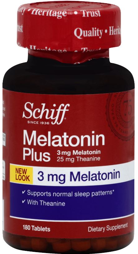 SCHIFF Melatonin Plus  3 mg Tablets