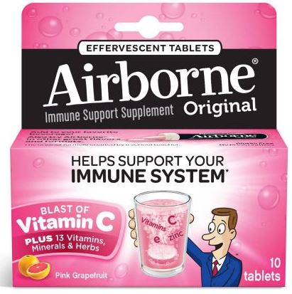 AIRBORNE® Original Effervescent Tablets - Pink Grapefruit