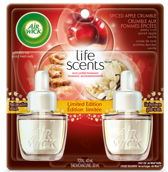 AIR WICK Scented Oil  Spiced Apple Crumble Canada Discontinued