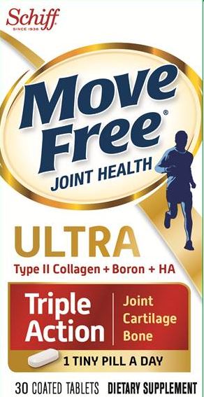 MOVE FREE Ultra  Type II Collagen  Boron  HA Tablets