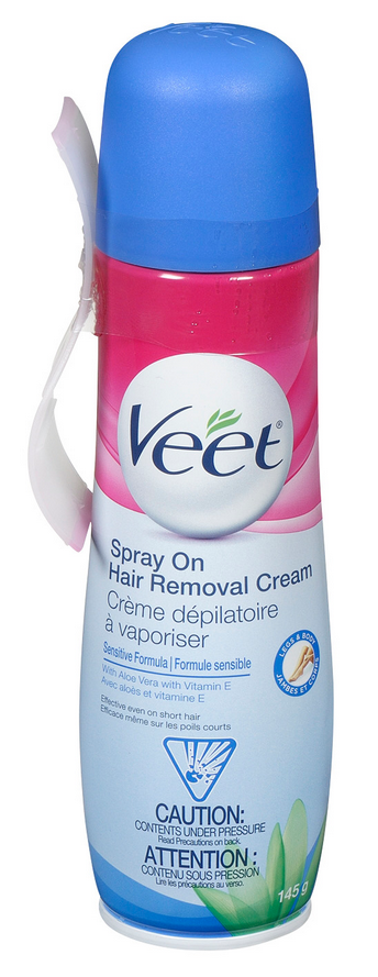 VEET Spray On Hair Removal Cream Legs  Body  Sensitive Formula Canada