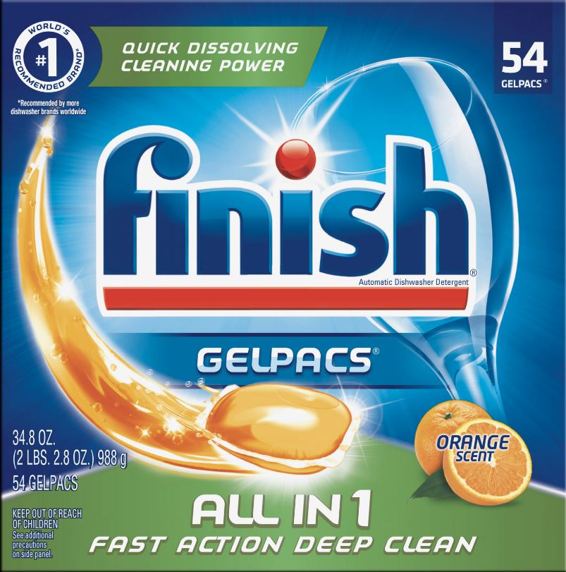 FINISH® GelPacs® All In 1 - Orange Scent