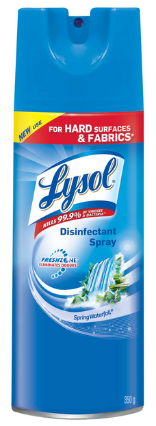 LYSOL Disinfectant Spray  Spring Waterfall Canada Discontinued March 2023