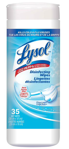 LYSOL® Disinfecting Wipes - Crisp Linen (Canada) (Discontinued)