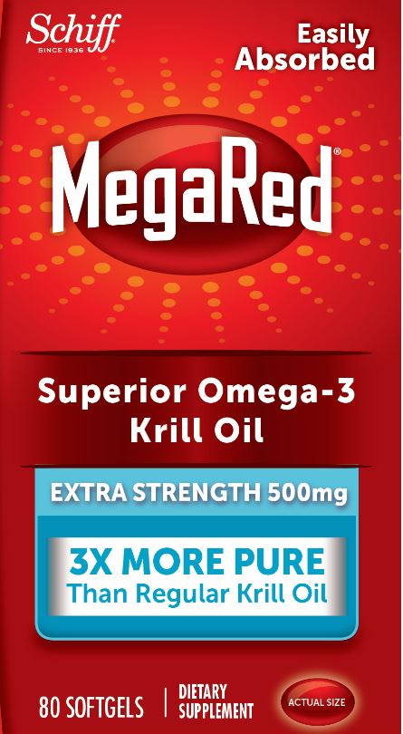 MegaRed® Superior Omega-3 Krill Oil Extra Strength - 500 mg Softgels