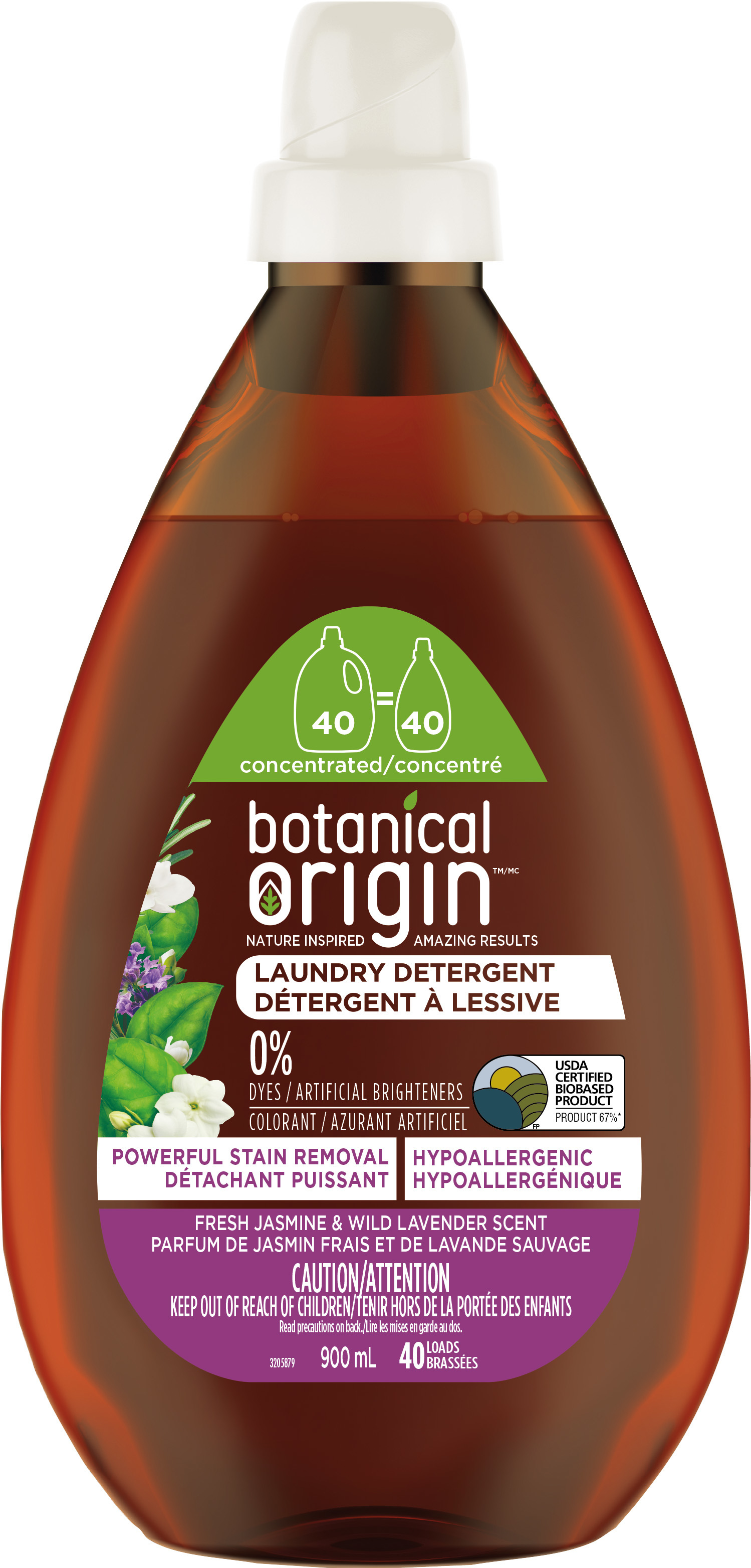 Botanical Origin™ Laundry Detergent - Fresh Jasmine & Wild Lavender (Canada)