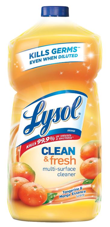 LYSOL® Clean & Fresh Multi-Surface Cleaner - Tangerine & Mango Essence (Discontinued Apr. 1, 2018)