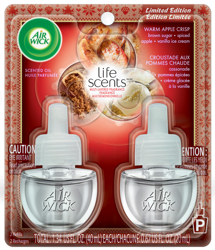 AIR WICK Scented Oil  Warm Apple Crisp Canada Discontinued