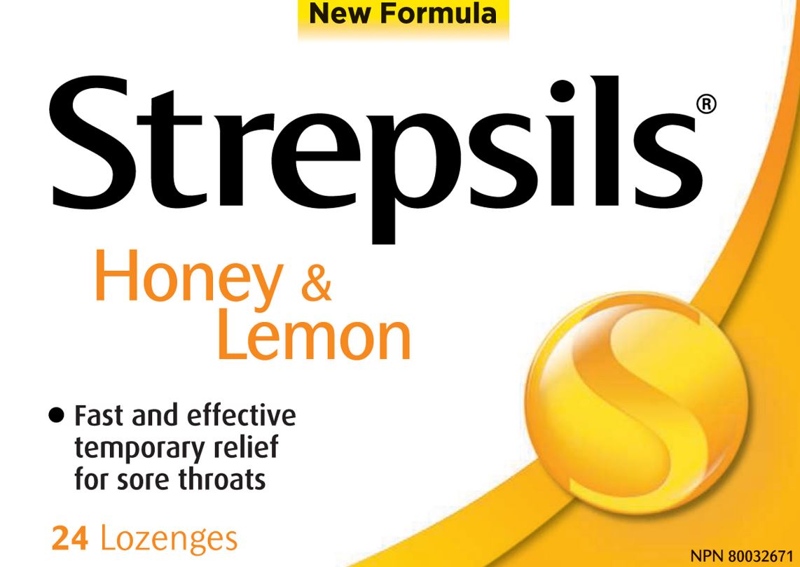 STREPSILS® Sore Throat Lozenges Honey & Lemon (Canada)