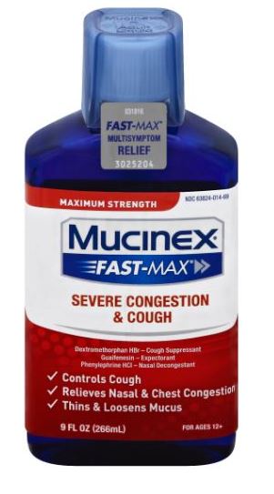 MUCINEX® FAST-MAX® Adult Liquid - Severe Congestion & Cough