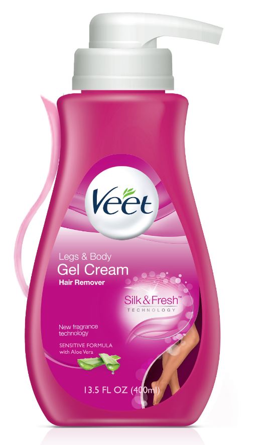 VEET® Silk & Fresh™ Gel Cream Legs & Body Hair Remover - Sensitive Formula