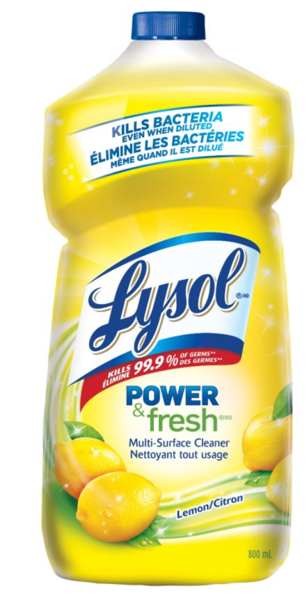 LYSOL Power  Fresh MultiSurface Cleaner  Pourable  Lemon Canada