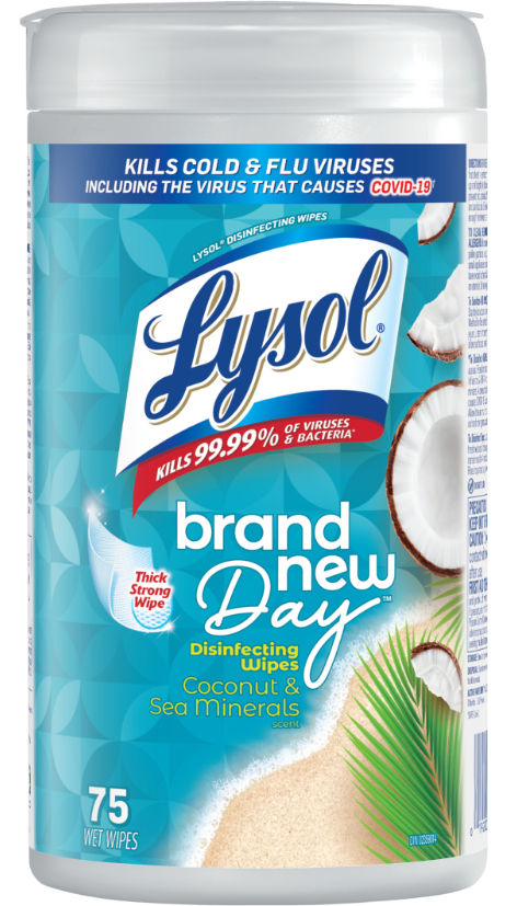 LYSOL® Disinfecting Wipes - Brand New Day™ - Coconut & Sea Minerals (Canada)