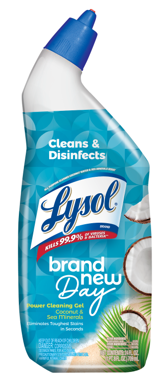 LYSOL Toilet Bowl Cleaner  Brand New Day  Coconut  Sea Minerals